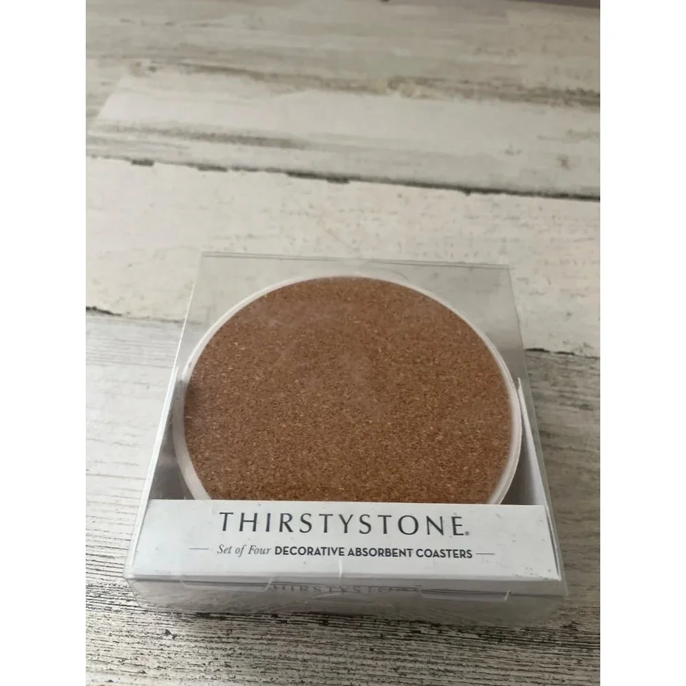 Thirstystone Deep Waves marble look absorbent coasters
